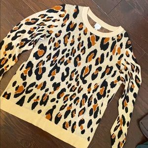 Cheetah print sweater